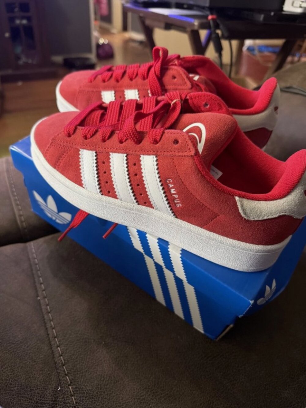 adidas Campus 00s Red White Youth 5 Women’s 6 NEW IG1230